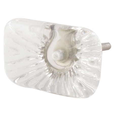 Clear Rectangle Glass Cabinet Knob Online